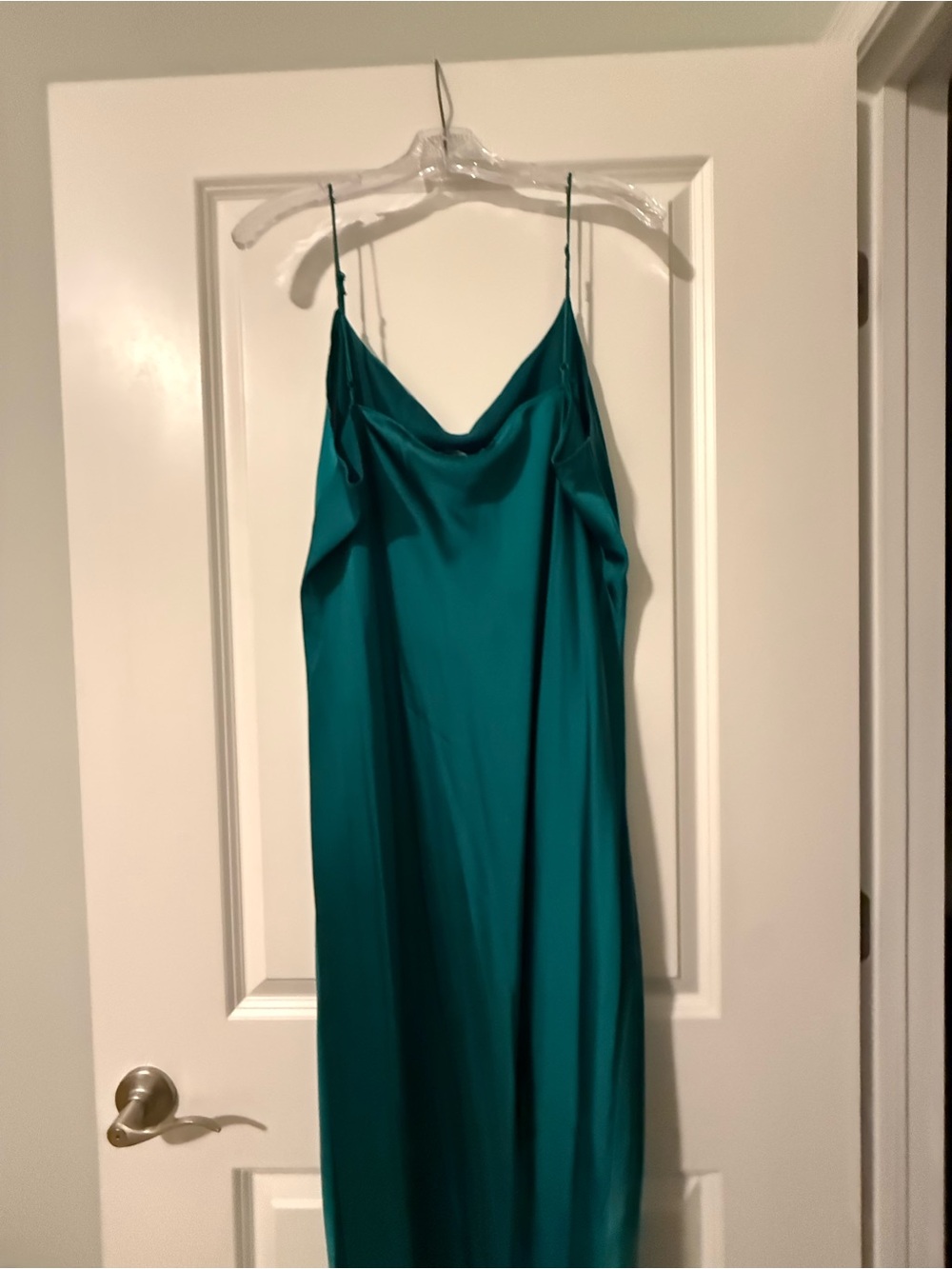 J. Crew Teal Slip Midi Dress - Picture 6 of 7